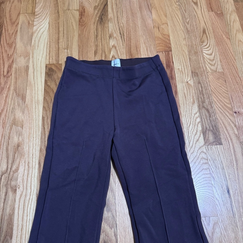 Anthropologie Maeve Flare ribbed brown pants - Picture 2 of 4